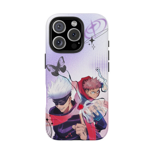 Anime Tough Phone Case — Jujutsu Kaisen Satoru & Yuji Protective Cover