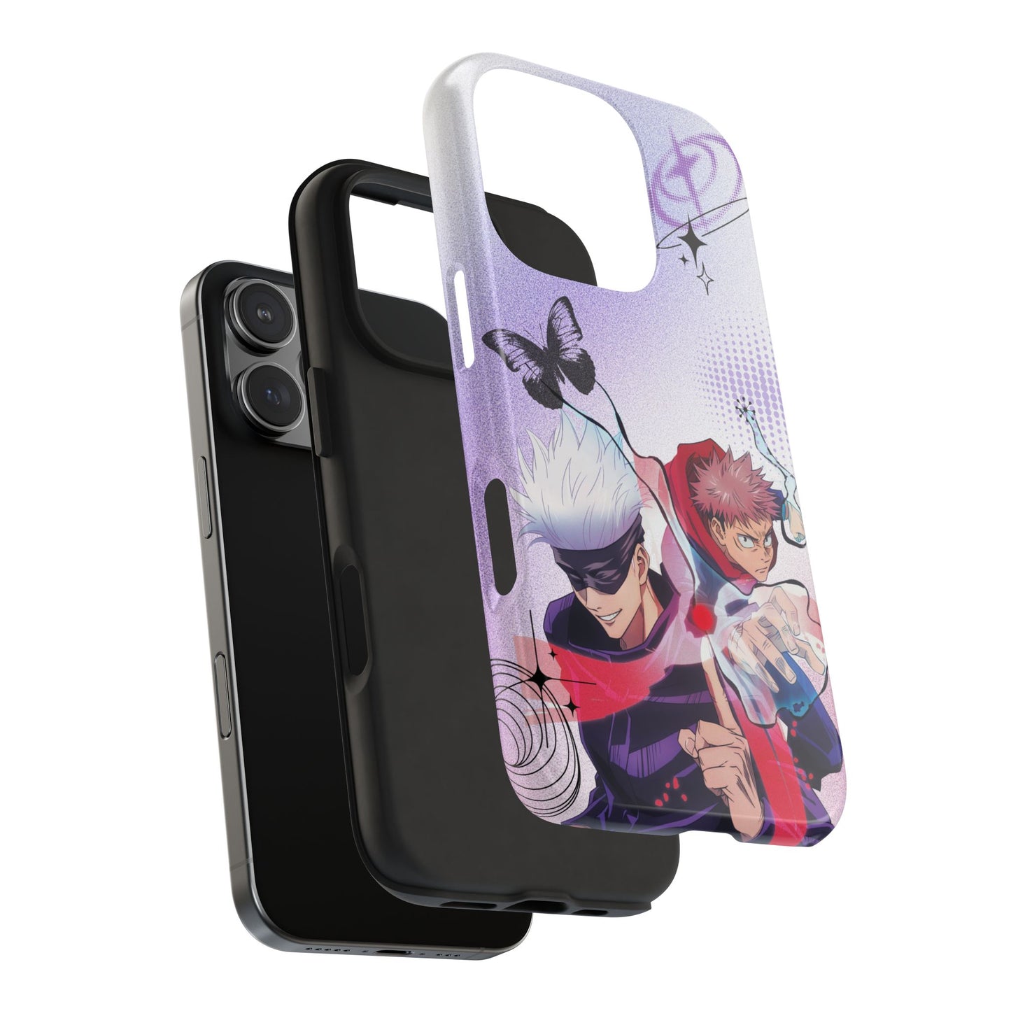 Anime Tough Phone Case — Jujutsu Kaisen Satoru & Yuji Protective Cover