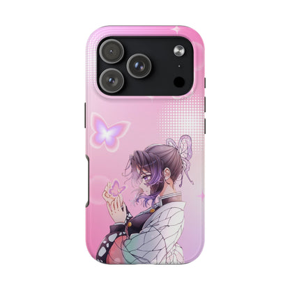 Demon Slayer Y2K Shinobu — Anime Butterfly Pink Protective Case