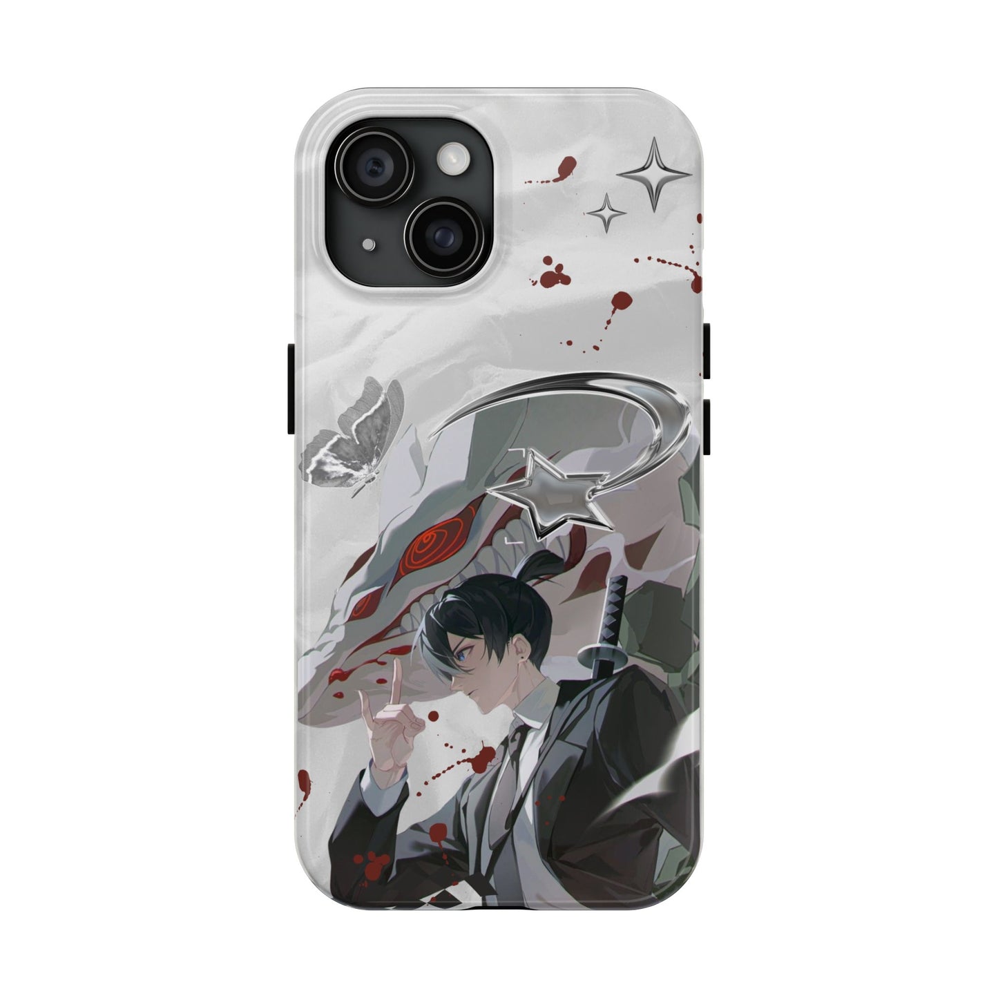 Anime Aki Demon Mask Tough Phone Case — Stylish Protective iPhone Cover