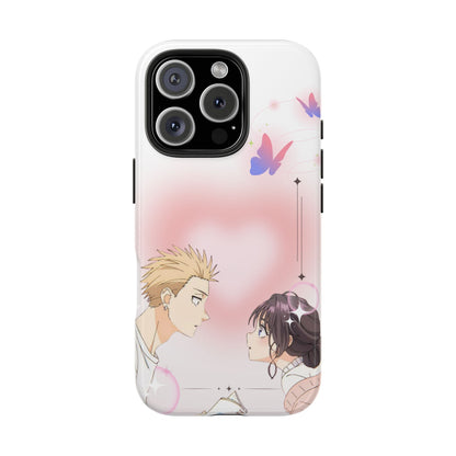 Height Difference Tough Phone Case — Romantic Heart Design