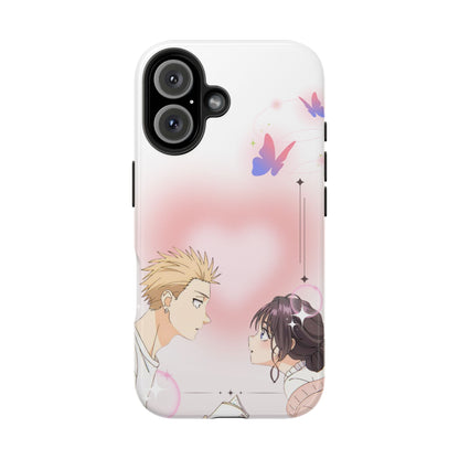Height Difference Tough Phone Case — Romantic Heart Design