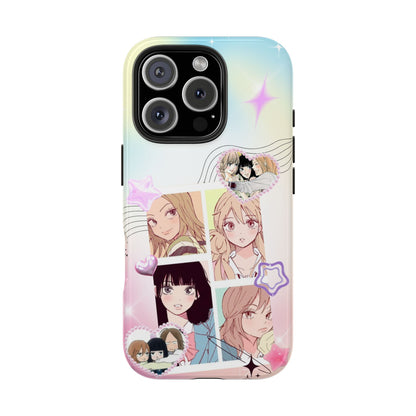 Pastel Girl-Friends Tough Phone Case —Kawaii Girls Portraits