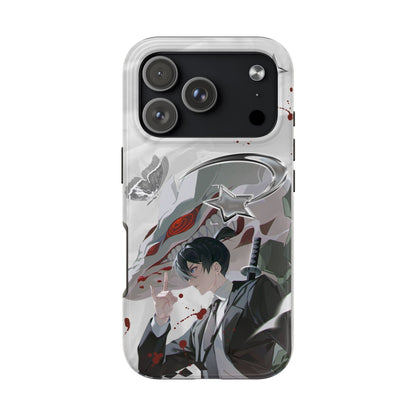 Anime Aki Demon Mask Tough Phone Case — Stylish Protective iPhone Cover
