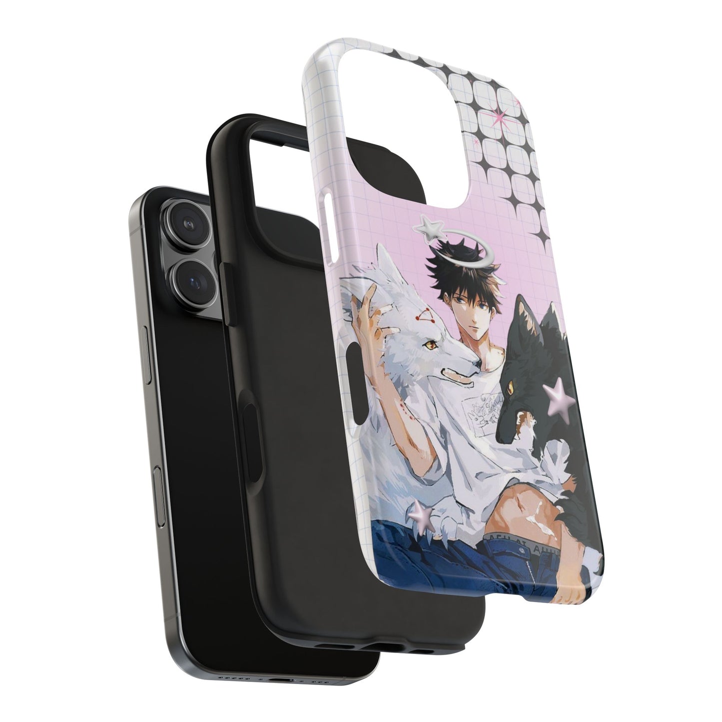Hot Wolf Boy Tough Phone Case — Cute Pastel Kawaii Protector