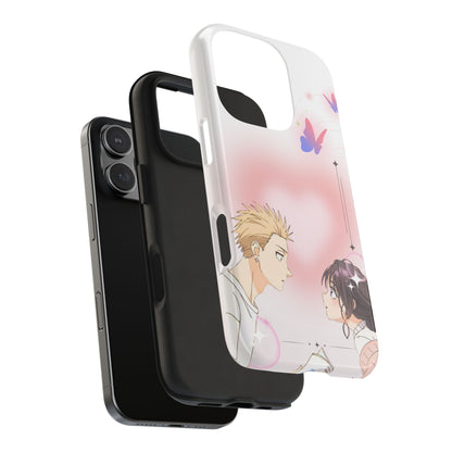 Height Difference Tough Phone Case — Romantic Heart Design