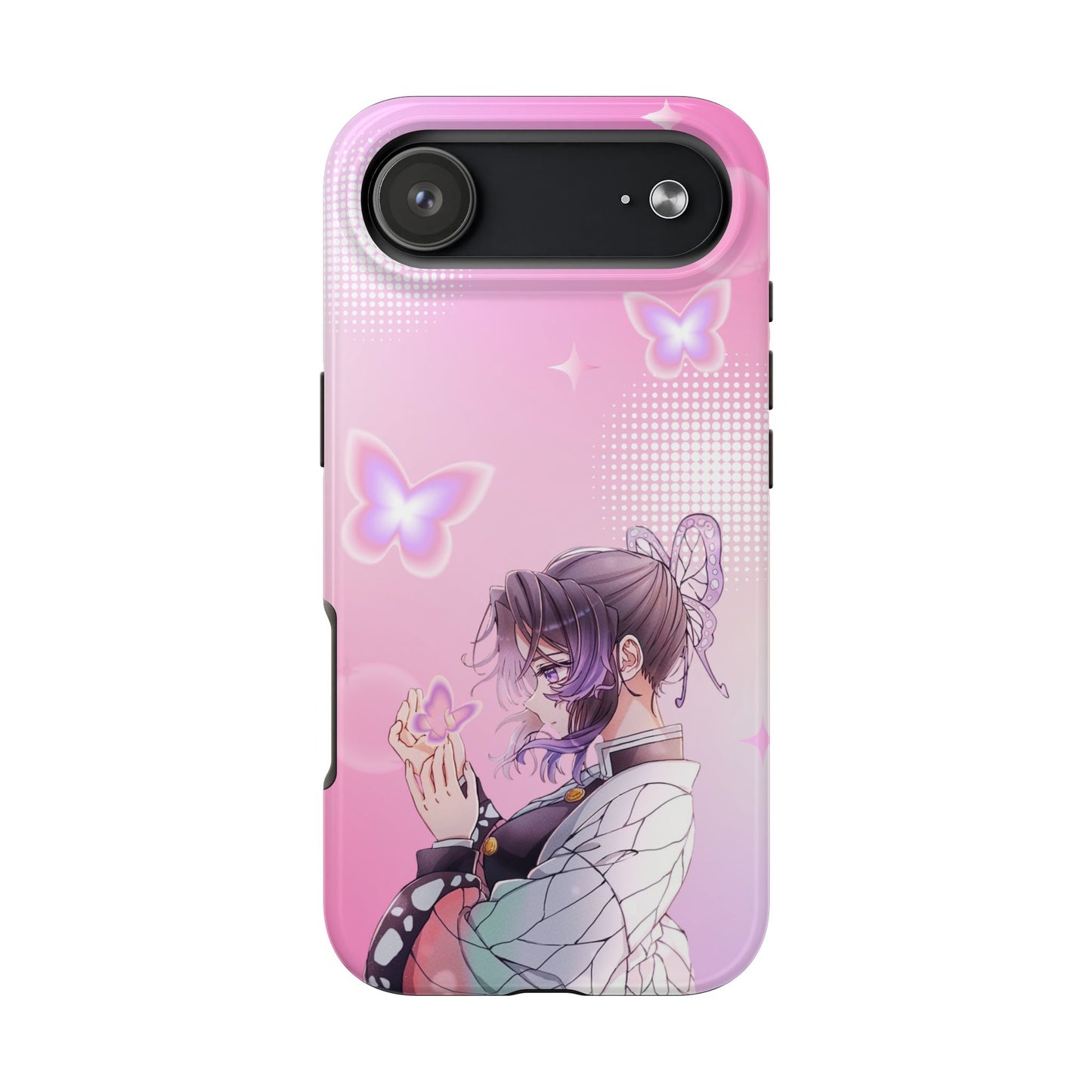 Demon Slayer Y2K Shinobu — Anime Butterfly Pink Protective Case