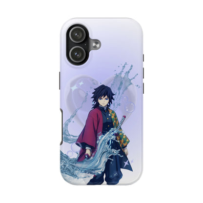 Water-Style Anime Phone Case — Giyu Tomioka Tough Protective Cover