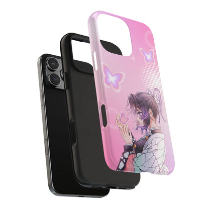 Demon Slayer Y2K Shinobu — Anime Butterfly Pink Protective Case